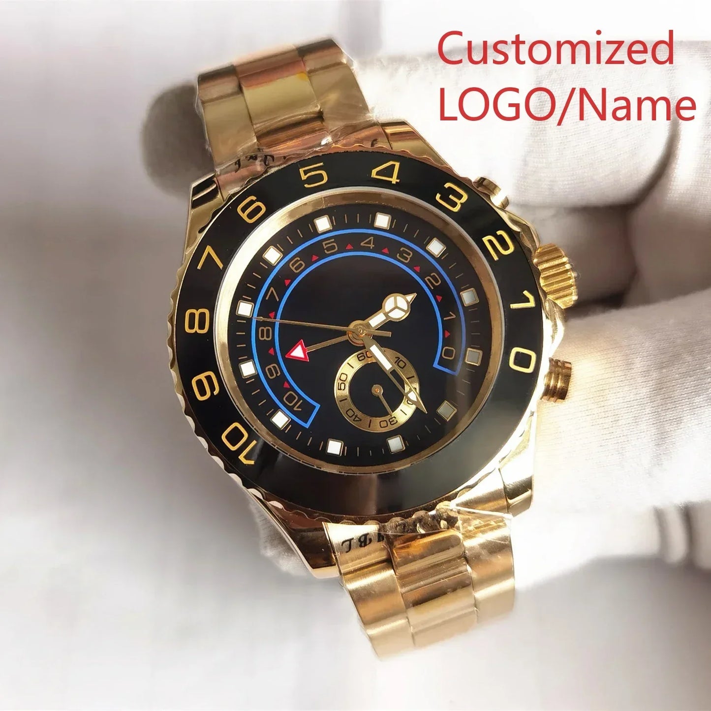 A989 Store Customized Watch Men's  44mm  Automatic Mechanical Male Brand Clock Top Watches