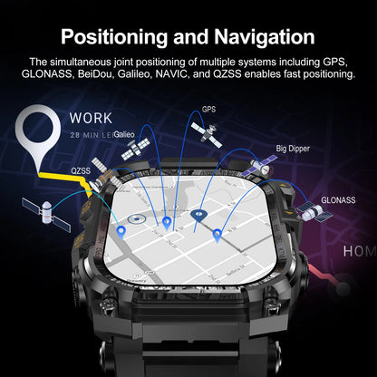 APPLLP 7 MAX Smartwatch 4G SIM Full Network Android OS GPS WiFi 2.06-inch Rotating Camera 32GB RAM 256GB Storage Latest Model