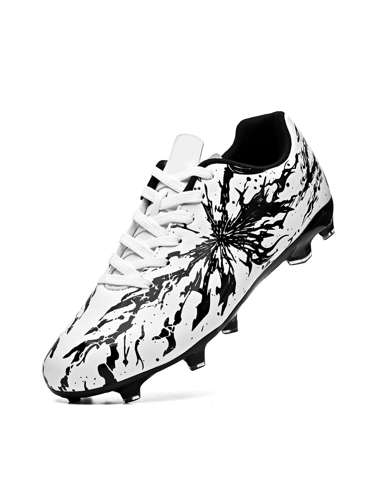 Chaussures de football pour hommes, modèle AG FG, design aérodynamique et léger, excellente adhérence, idéales pour les entraînements quotidiens sur gazon et les matchs de l’équipe de football de l’école.