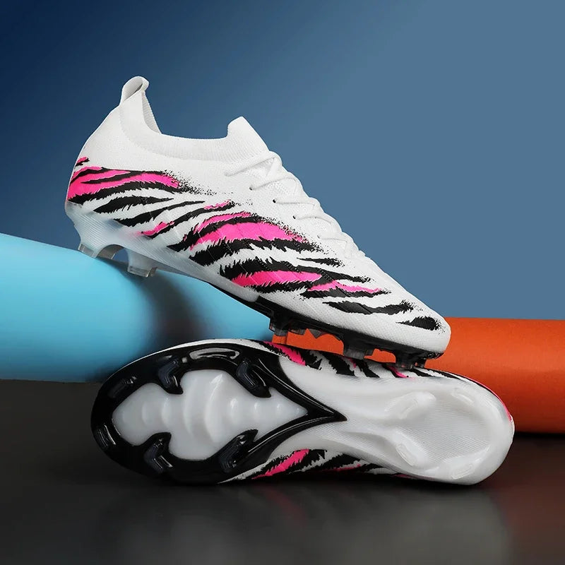 Botas de fútbol para hombre, deportivas, ultraligeras y antideslizantes, para exterior, tacos de adulto para partido, unisex, cómodas para césped, alta calidad
