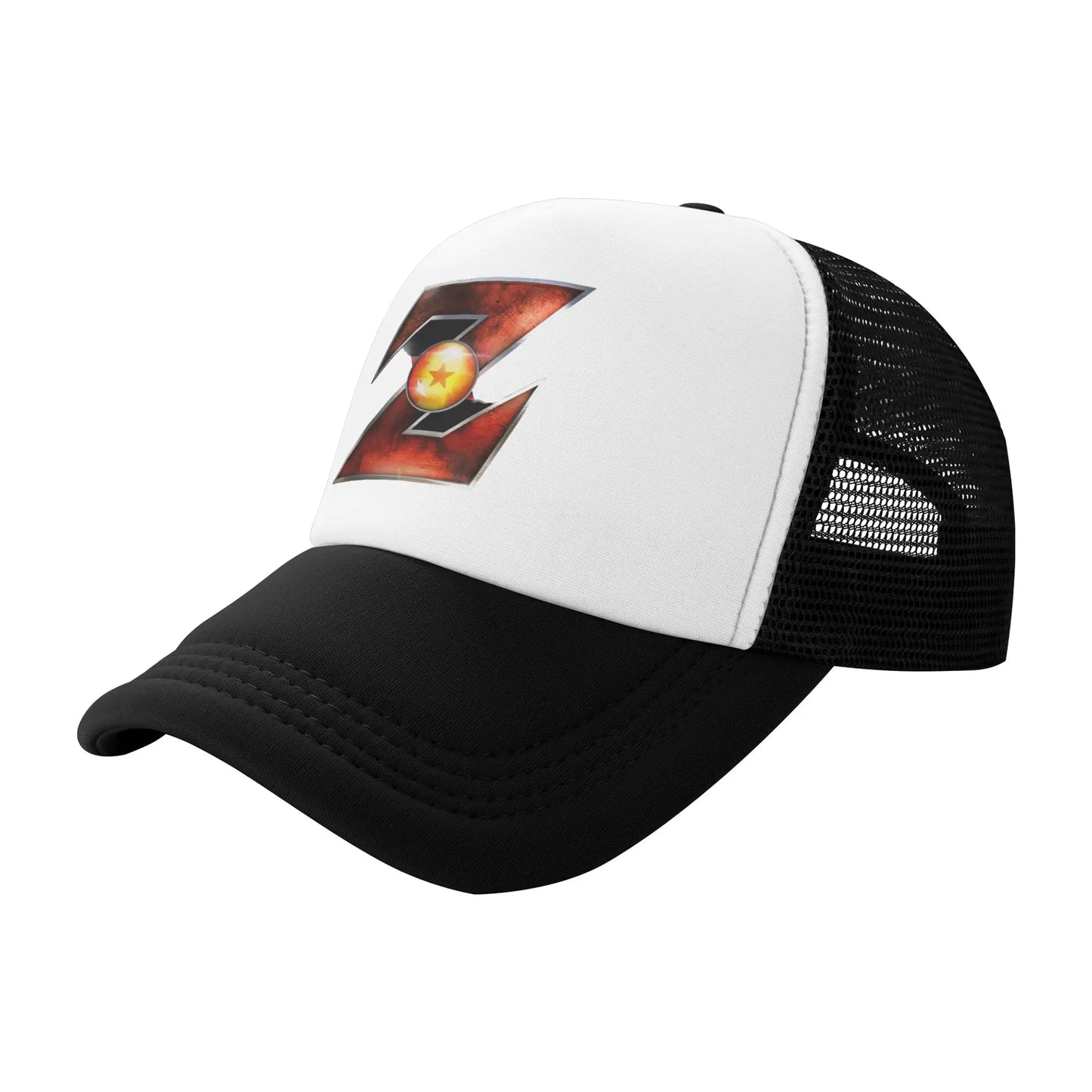 Adult Dragon Ball  Z Logo Trucker Caps Mesh Baseball Cap Polyester  Hats Trucker Hat Breathable Sports Cap Summer