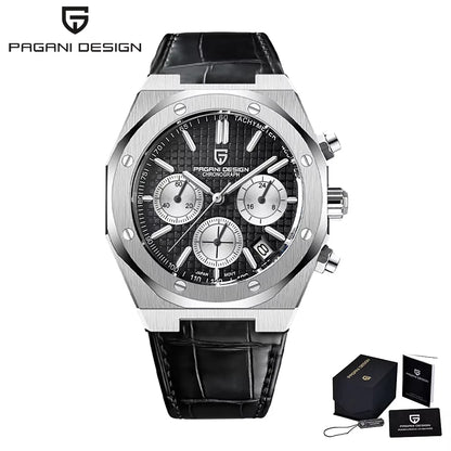2025 PAGANI DESIGN PD1707 Mens Quartz Wristwatches 40MM Stainless Steel Sapphire Glass Waterproof Luxury Clock Gift Reloj Hombre