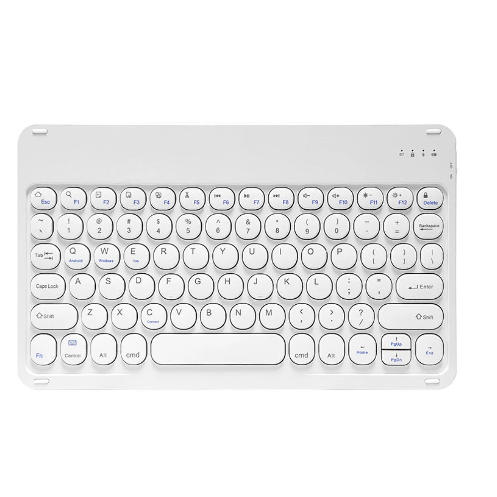 10 in Wireless Keyboard For Apple Xiaomi Huawei Samsung Bluetooth Mouse For iOS Android Windows System Round Keycaps Big Battery