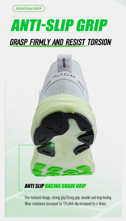 IRUNSVAN  New Carbon Plate Marathon Running Shoes Lightweight Shock-Absorbing And Suitable For Men's Sports Shoes