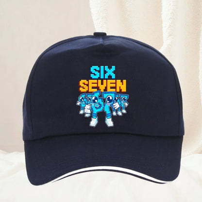 Meme 67 Six Seven 6 7 Talianska bejzbalová čiapka Brainrot pre mužov, trucker čiapka, jarná, ležérna, outdoorová, do posilňovne, slnečná clona, snapback čiapka