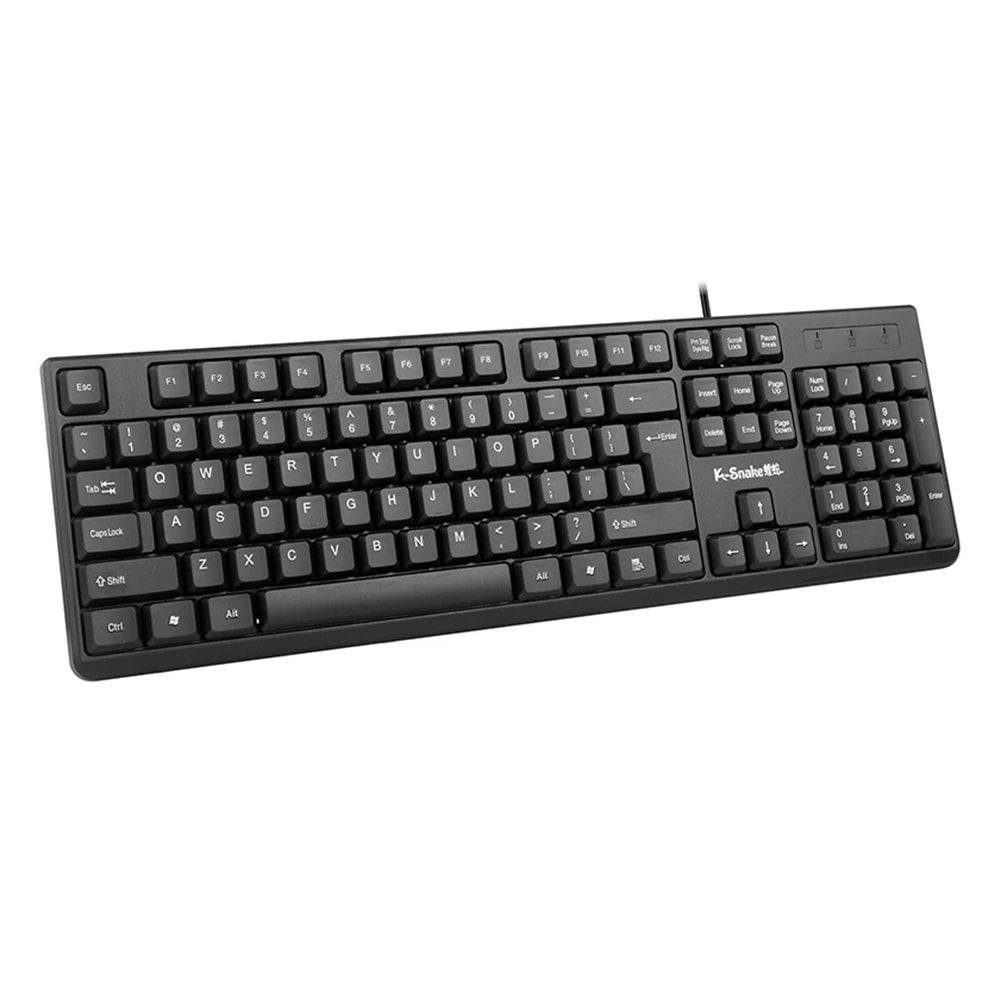 NEW USB Wireed Keyboard For PC Computer Notebook Computer Keyboard with Optical Wired Mouse for Windows Mac OS Desktop Laptop PC