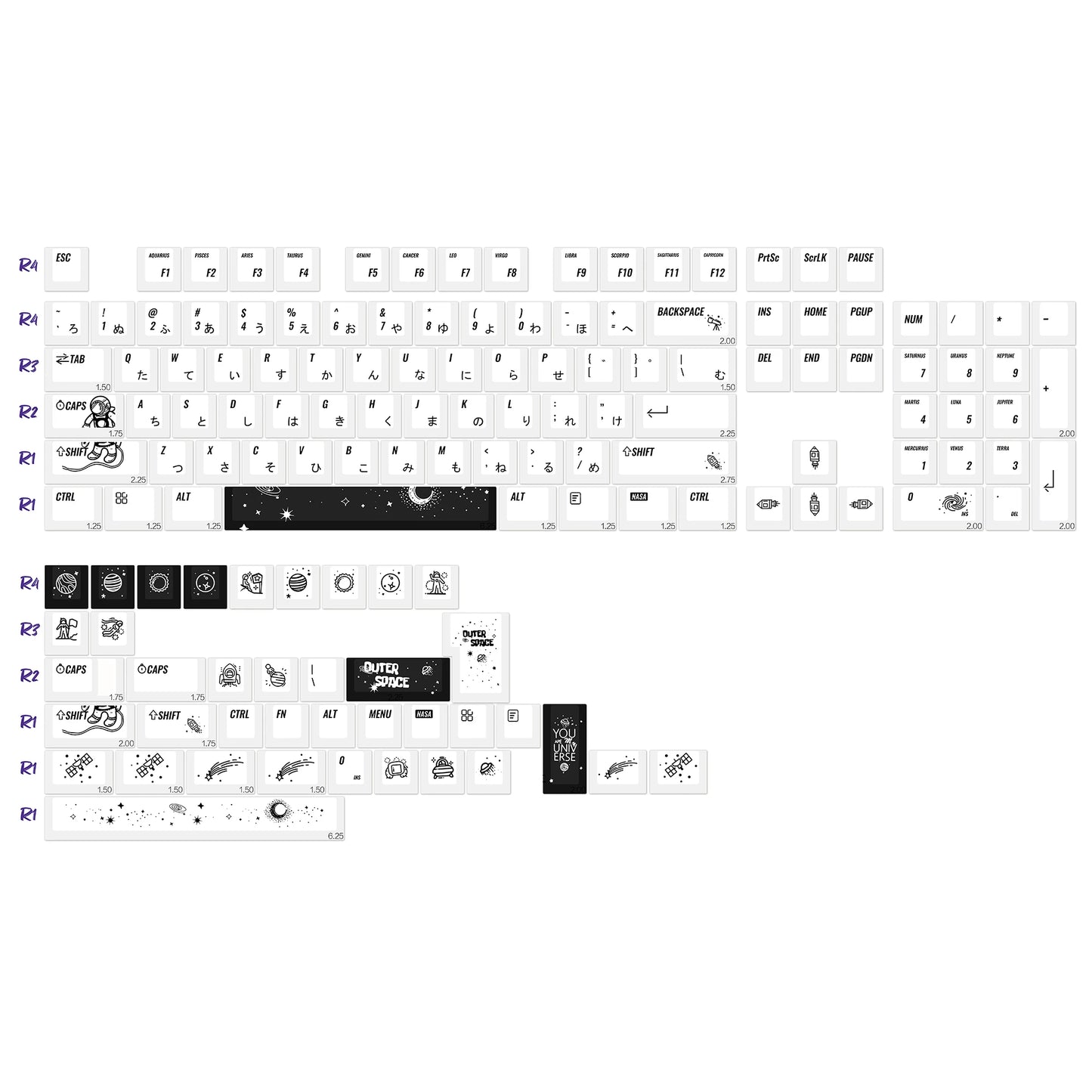 KBDiy GMK Modern Dolch Keycaps Retro PBT Keycap Cherry Profile for Cherry Gateron Kailh MX Switches 60 Mechanical Keyboard Gamer