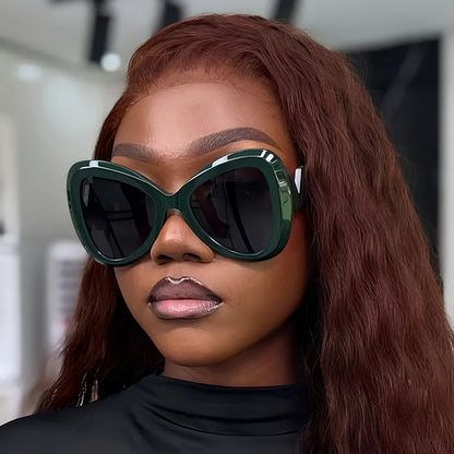2025 New Fashion Big Frame Cat's Eye Butterfly Women Sunglasses Luxury Designer Men Sunglass Outdoor Travel Eyewear Female UV400