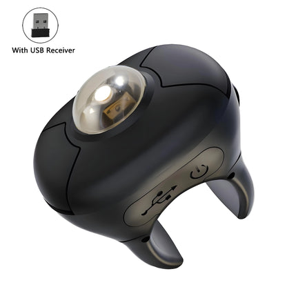 New Trackball Finger Ring Mouse 2.4G+Bluetooth Wireless Remote Control Mice For Short Video/PPT Speech/In-Vehicle Display Screen