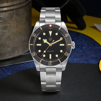 Watchdives WD7922 Quartz Watch Men VH31 Movement Sapphire Crystal 200m Waterproof Wristwatch Luminous 37mm Vintage BB54 Watches