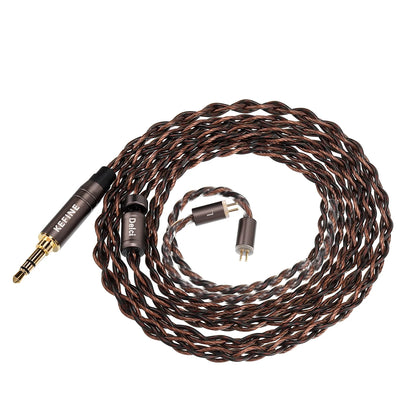 KEFINE Delci 10mm DLC+PU Diaphragm Dynamic Driver Hifi Wired IEM Earphones with CNC Metal & Detachable 0.78mm 2pin 3.5mm Cable