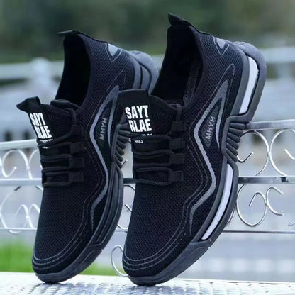 Chaussures de course de loisirs pour hommes, baskets respirantes à la mode, semelle souple, en maille, résistantes, polyvalentes, de sport, nouvelle collection été