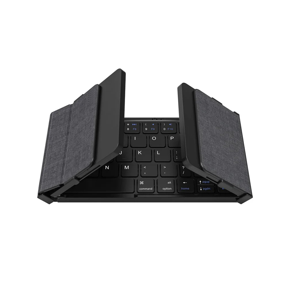 BOW Korea/Russia Wireless Folding Keyboard with Touchpad/Numberpad Rechargeable Foldable Bluetooth Keyboard for Tablet Ipad