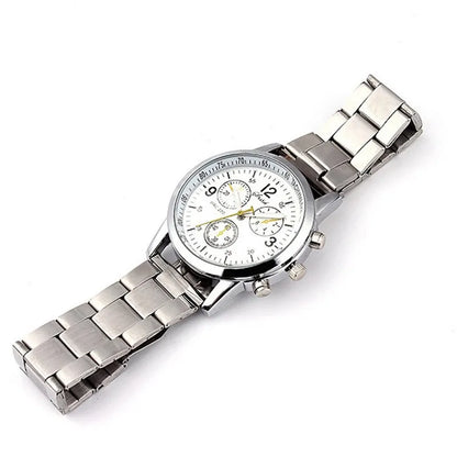 Watch Men Luxury Stainless Steel Sport Quartz Hour Wrist Analog Watch Casual Chic Watch Relogios Masculino Montre Homme Reloj