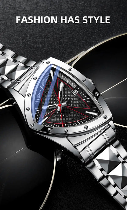 CHENXI Fashion Men's Watch Quartz Wristwatch Casual Hollow Triangle Watch Luxury Men's Gift Clock  Relojes Para