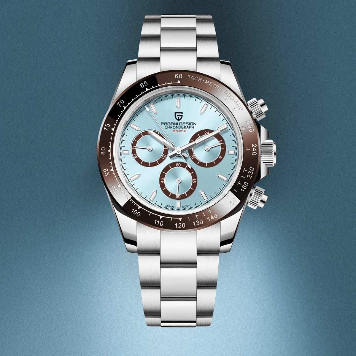 Reloj cronógrafo para hombre PAGANI DESIGN: reloj de pulsera de cuarzo de lujo, luminiscente y resistente al agua.