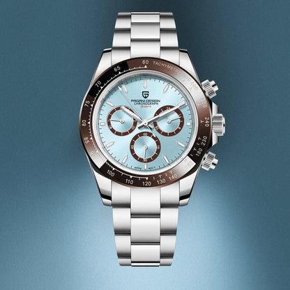 Reloj cronógrafo para hombre PAGANI DESIGN: reloj de pulsera de cuarzo de lujo, luminiscente y resistente al agua.