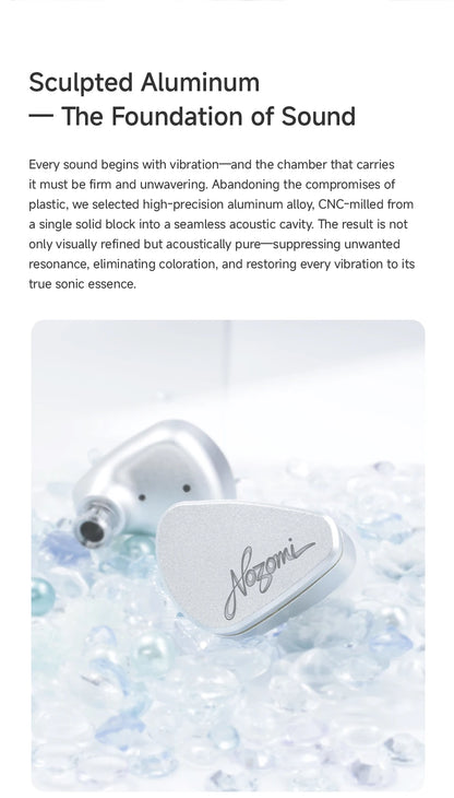 CVJ NOZOMI 2DD+1PD New Planar In-Ear Earphones Interchangeable Panel Nozzle 3 Unit Earbuds for Music And Gaming