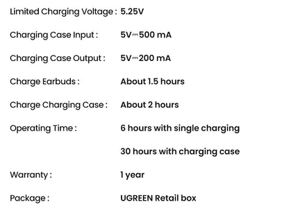UGREEN ANC Semi-open TWS Adaptive Active Noise Cancelling Earbuds LDAC Hi-Res Audio Wireless Bluetooth Earphones Headphones