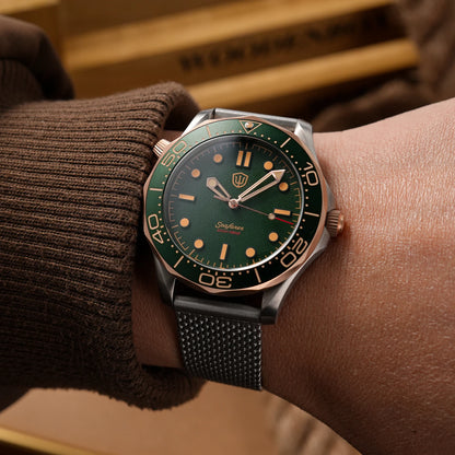 Watchdives WD007Q Diver Watch VH31 Sweep Second Quartz Movement Luminous Domed Sapphire Crystal Watches 42mm Titanium Watches
