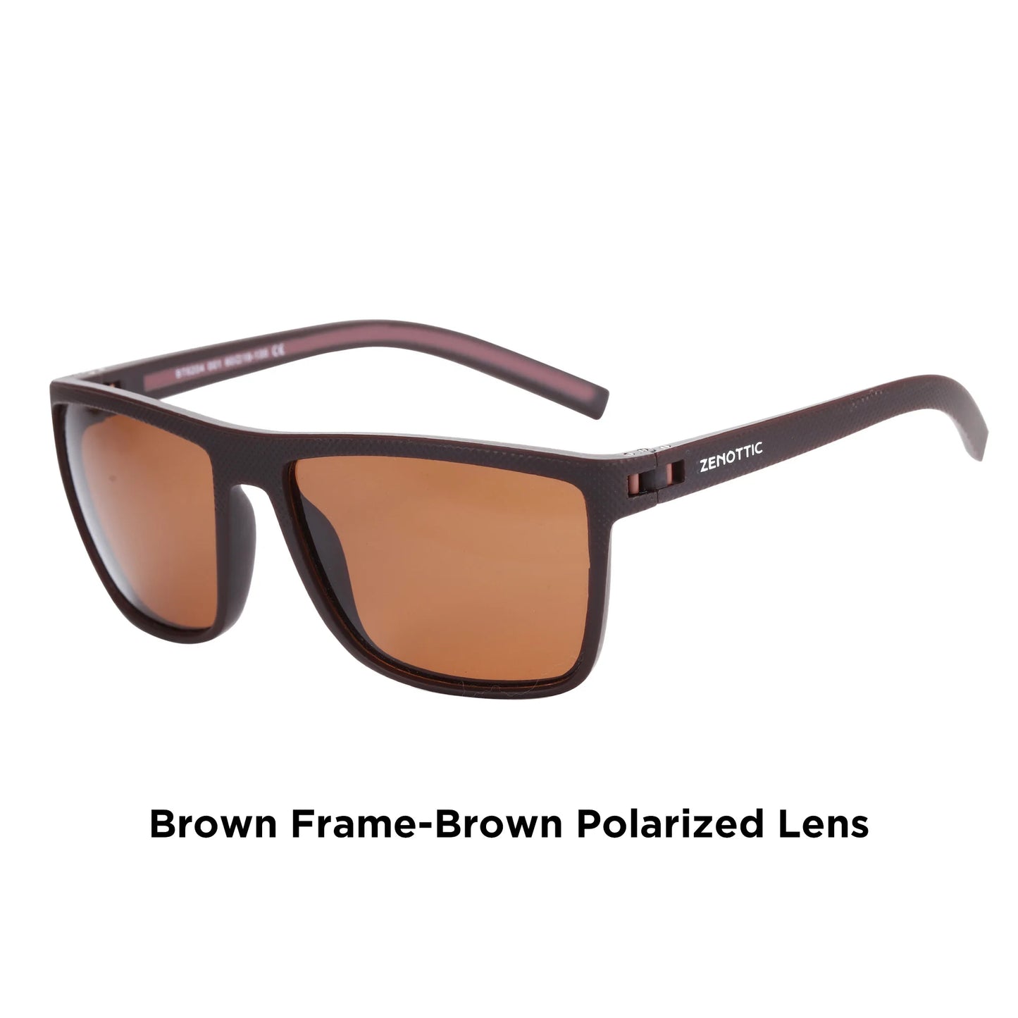 ZENOTTIC Polarized Sunglasses for Men Lightweight TR90 Frame UV400 Protection Square Sun Glasses