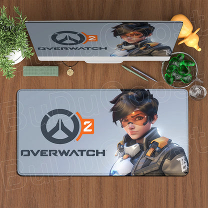 Large XXL DIY Cool  Overwatch Mouse Pad Keyboard Table Gaming Accessories Non-Slip Rubber Edge locking spped Laptop Rug desk Mat