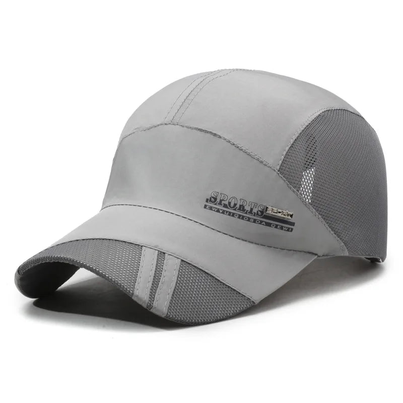 Unisex-Outdoor-Sport-Mesh-Kappe mit Schnell-Trocken-Funktion – Baseballkappe zum Sonnenschutz im Sommer