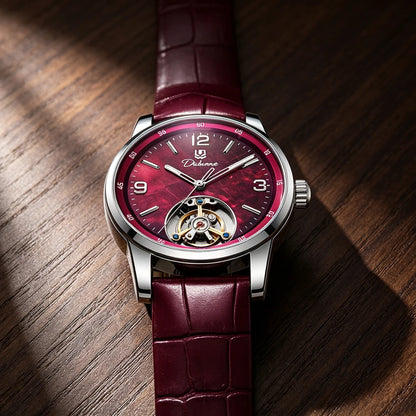 Reloj tourbillon para hombre, deportivo, automático, mecánico y resistente al agua. Reloj de pulsera de lujo de una marca de alta gama