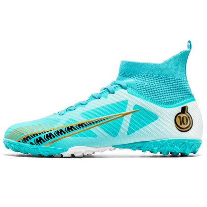TaoBo grande taille 46 chaussettes à Tube haut chaussures de Football enfant femmes taille 33 34 baskets de Football crampons formation Sport chaussures de gazon à pointes