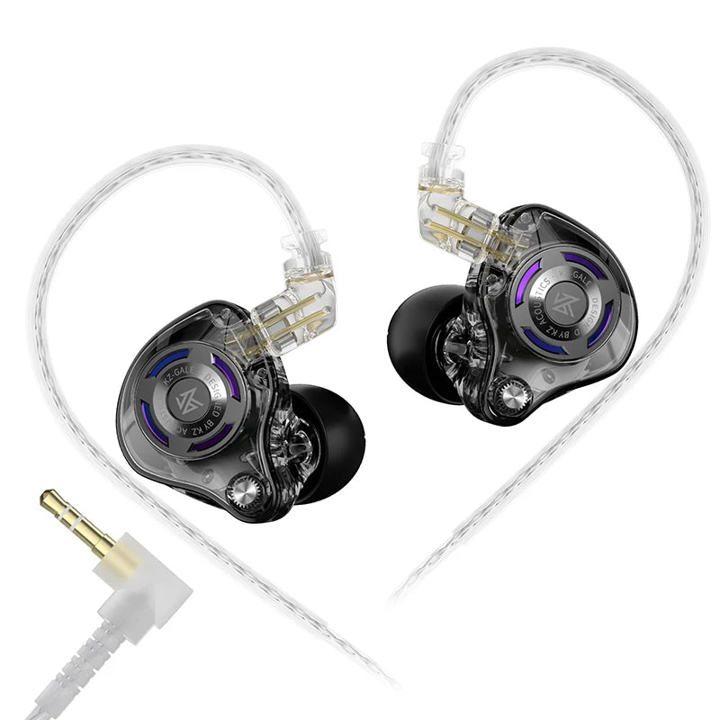 Pre-order KZ Gale In-Ear Super-Linear Driver Hifi IEM Earphone for Game with Detachable Silver-Plated Recessed 2-Pin Cable