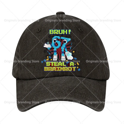 Compre um boné de basebol A Brainrot 67 para crianças, homem e mulher, chapéu de sol, novo, para adultos, desporto ao ar livre, chapéu de sol retro, acessório para a cabeça, presente, vendas em alta