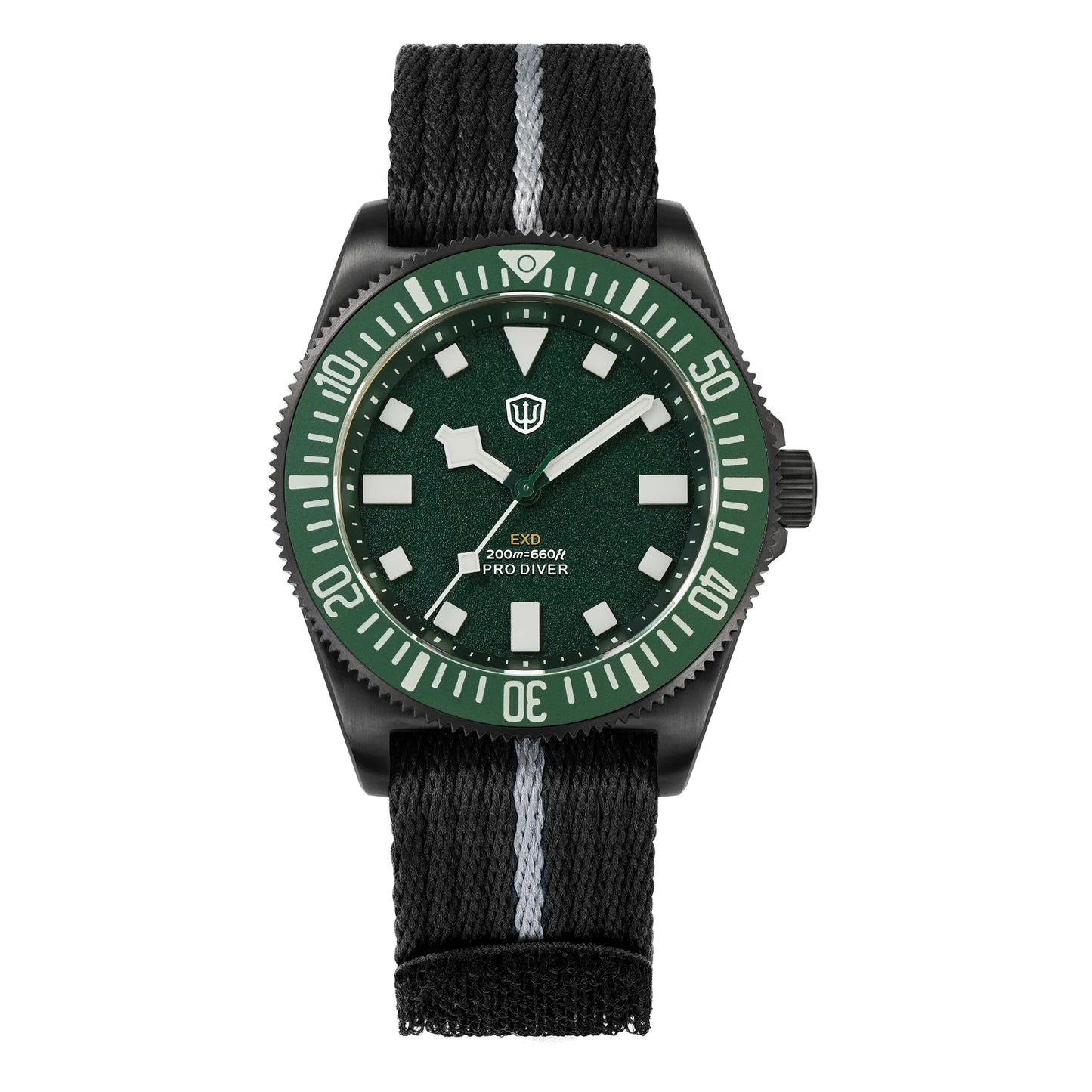 Watchdives EXD V2 40mm Titanium Watch Exchangeable X Design VH31 Sweep Second Movement Quartz Watches Luminous Waterproof 200M