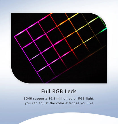 CSTC40 40 RGB 40% Hot Swappable Mechanical Keyboard PCB Programmed VIA VIAL software Macro Firmware RGB Switch Type C Planck