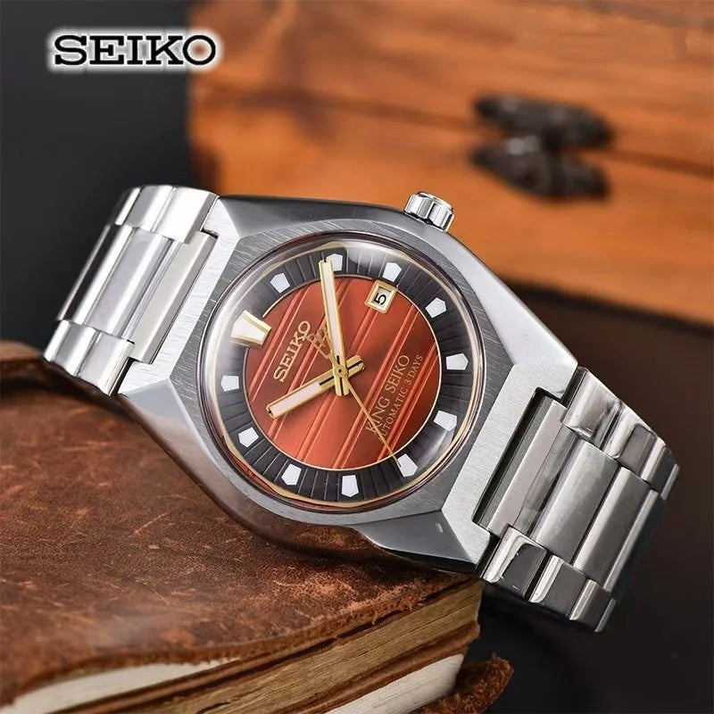 2026 New Seiko Automatic Mechanical Watch for Men and Women Business Leisure Calendar Night Light Waterproof Couple Watch