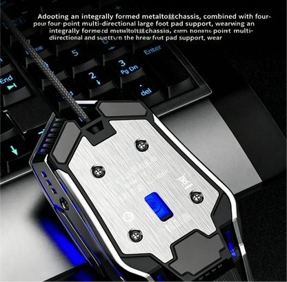 RGB Dual-Mode Wired Mouse 2.4G Wireless Mouse Gaming Mouse Rechargeable Silent Mouse 3600 DPI Adjustable Mouse Mice for Laptop