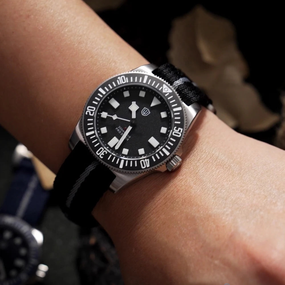 Watchdives EXD V2 40mm Titanium Watch Exchangeable X Design VH31 Sweep Second Movement Quartz Watches Luminous Waterproof 200M