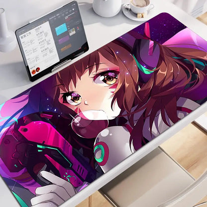 Anime Gaming Girl Overwatch Large Mouse Pad 900x400 Laptop Office Rubber Soft Desk Mat Computer Keyboard HD Print Mousepad XXL