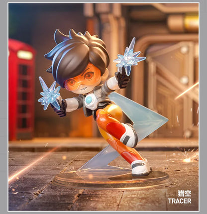 POP MART Overwatch Play of The Game Series Caja Sorpresa Blind Box Juguetes Kawaii Adornos Figuras Decoración del Hogar Muñecos Modelo de Escritorio