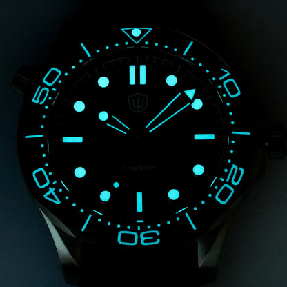 Watchdives WD007Q Diver Watch VH31 Sweep Second Quartz Movement Luminous Domed Sapphire Crystal Watches 42mm Titanium Watches