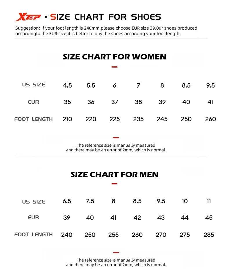 Xtep 2000km 5.0 Shoes Soft Training Sneakers Cushion Durable Professional Combat Universal Jogging Shoes 874119110023