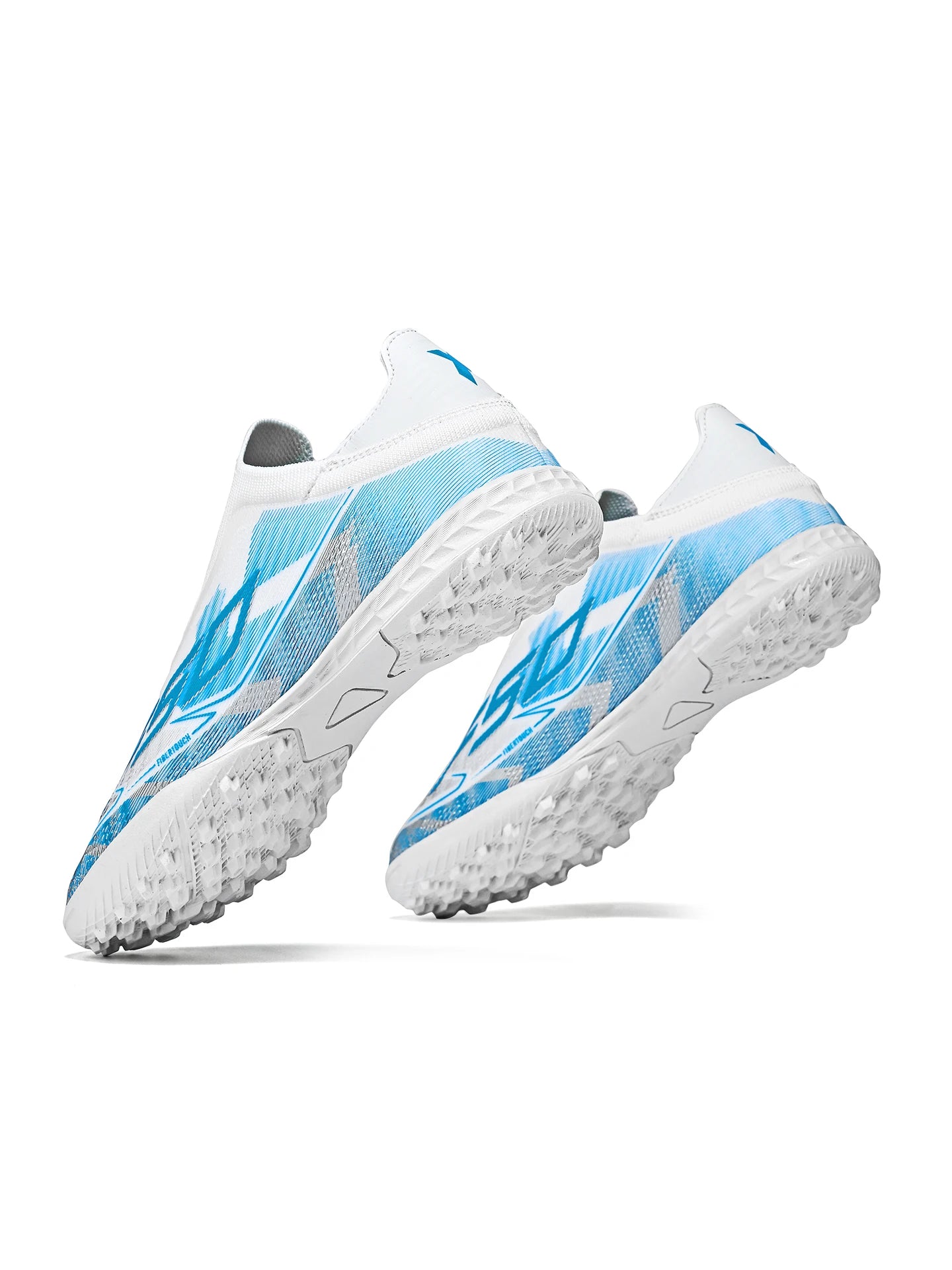 TF Soccer Cleats Men Women Kids PU Synthetic Upper Rubber Outsole Wear-resistant Non-slip Training Shoes