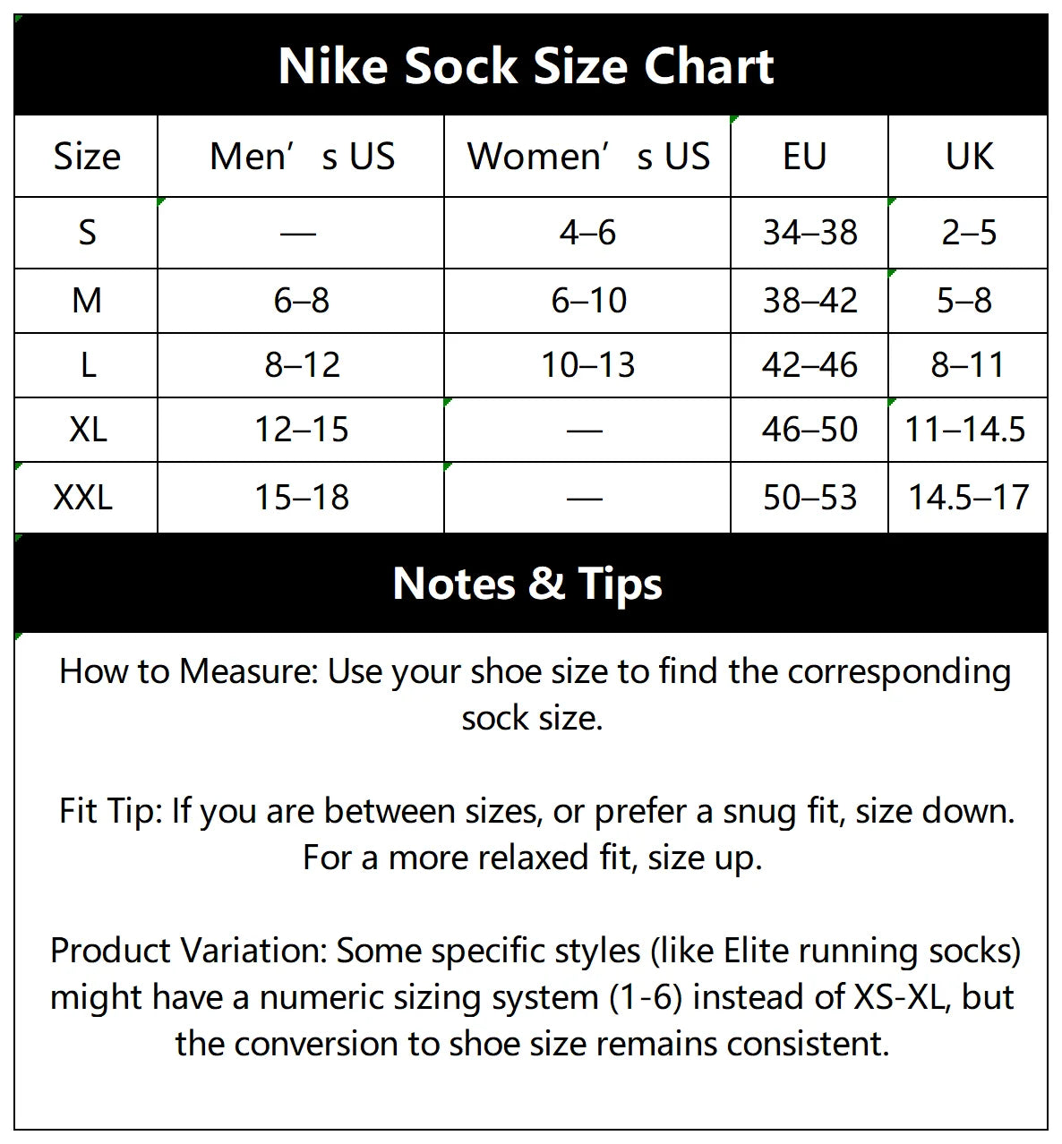 Nike Socks: 3-Pack of Men's and Women's Sports Socks / Basketball Socks / Durable, Moisture-Wicking Cotton Socks SX5545-100