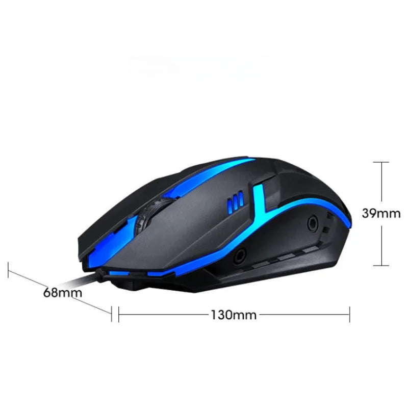 USB Wired Mouse Colorful LED Gaming Mouse 1200 DPI Wired Mice Optical Wired Gamer Mouse for Desktop Laptop PC Computer