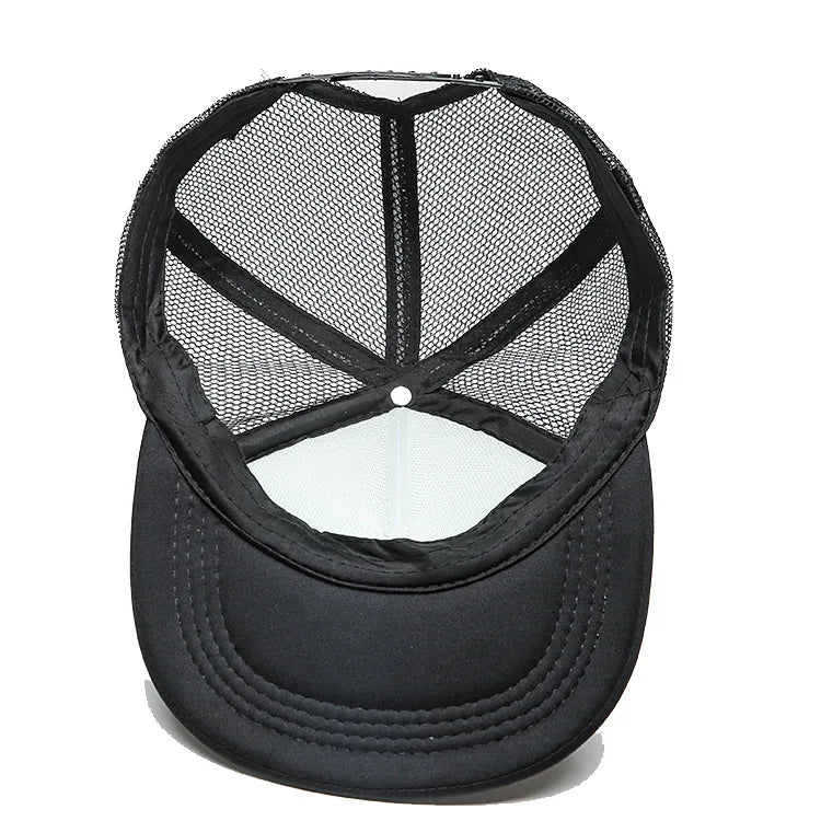 SpongeBobs Baseball Cap Kids Adult Summer Outdoor Sports Sun Hat Child Cute Letter A-Z Sunbonnet Breathable Mesh Headgear Gift