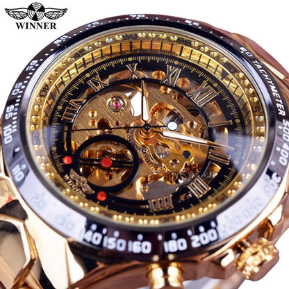 Automatinė mechaninė žemėlapis vyrui iš nerūdijančio plieno