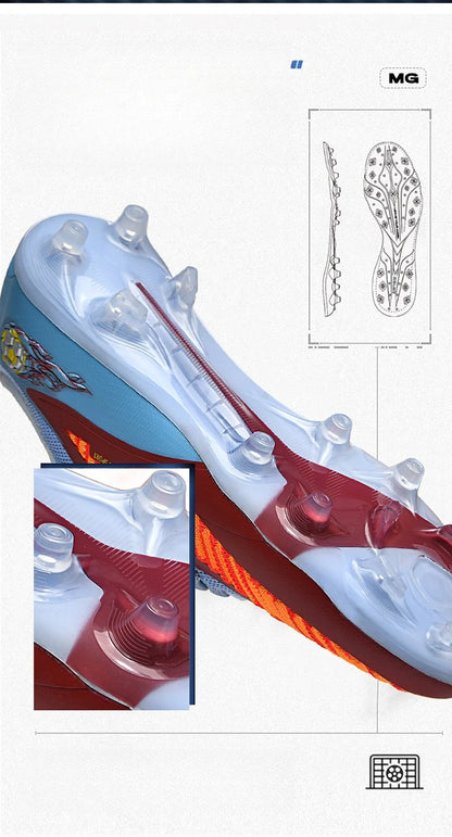 Zapatillas de fútbol profesionales para hombre, nuevas, de alta calidad, rápidas, con tacos para césped artificial, botas profesionales para campo de fútbol, zapatilla baja