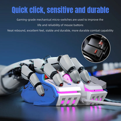 High-end Programmable Gaming Mouse Wired 12800 DPI 12 keys RGB Game Mice for Windows IOS Home Office Laptop PC