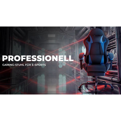 Gaming Chair Ergonomic Gaming Chair with Waist Cushion and Headrest, Office Chair Height Adjustable, Chair for Adult Girls Boy