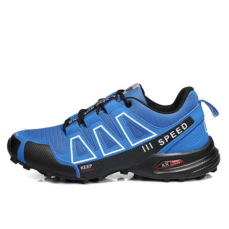 Zapatillas de senderismo para hombre, de exterior, con suela de goma antideslizante, tácticas de entrenamiento, ligeras y cómodas para senderismo, viajes y deporte