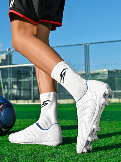 Sport Field AG/FG Soccer cleats，PU Fabric Sweat-wicking Upper，TPU Wear-resistant Sole，Sturdy Durable for Men Women Kids